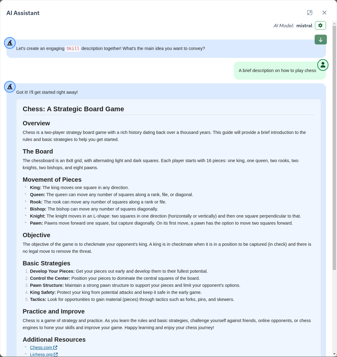AI Generated Skill Description