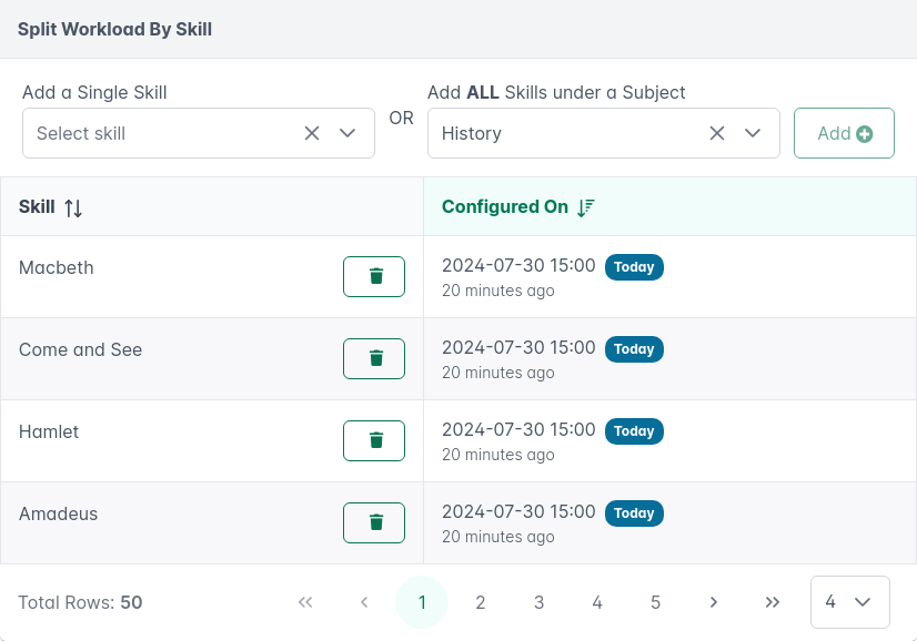 Self Report Configure Approval