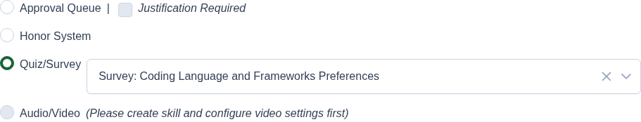 Quiz Skill Configuration Screenshot