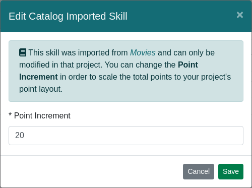 Edit Imported Skill