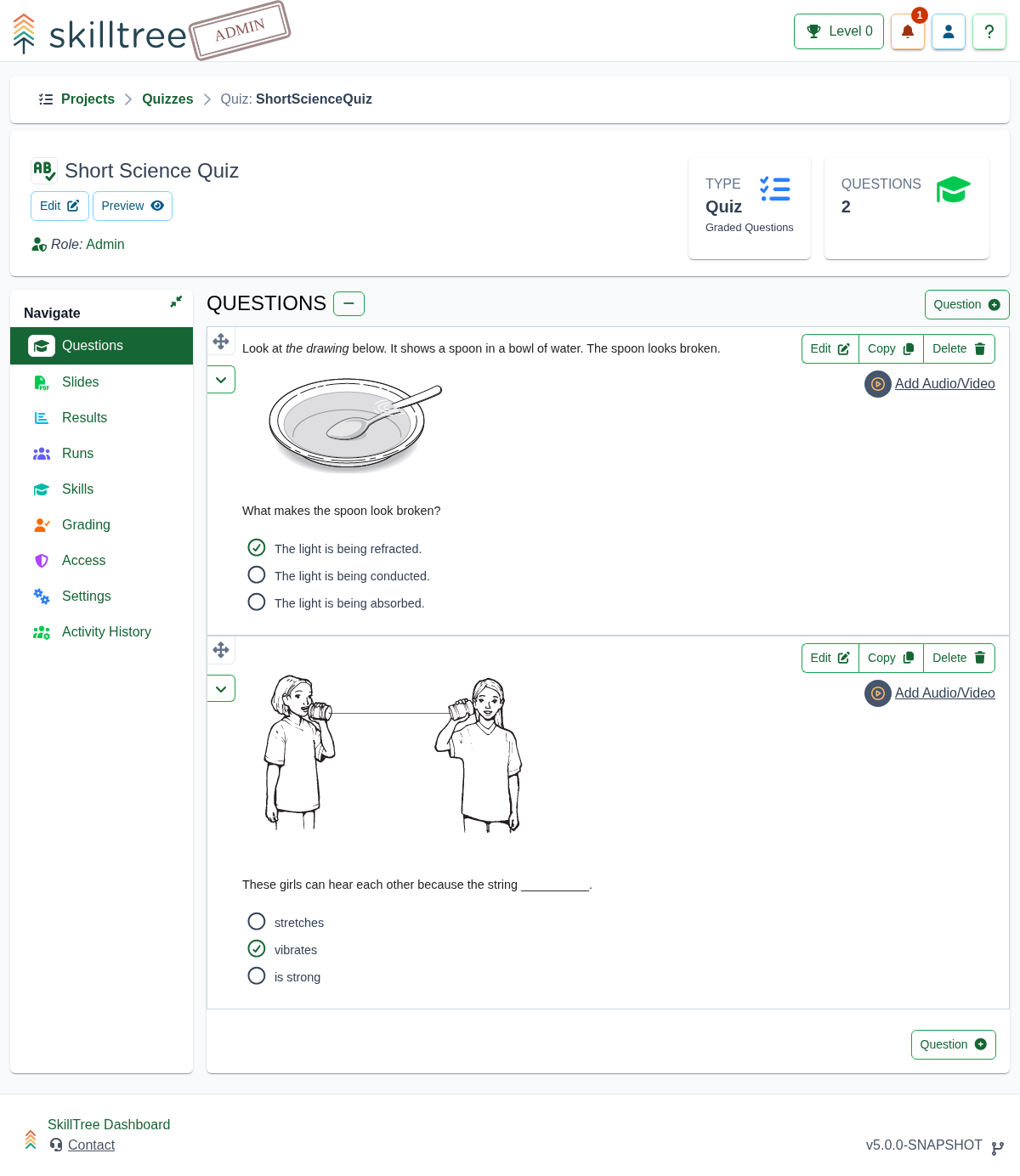 Quiz Page Screenshot